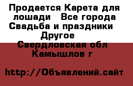 Продается Карета для лошади - Все города Свадьба и праздники » Другое   . Свердловская обл.,Камышлов г.